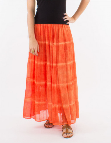 Falda velo algodon volantes doblada surteint