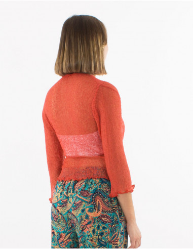 Chaqueta malla poliester red fina