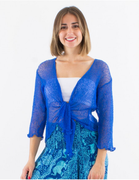 Chaqueta malla poliester red fina