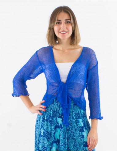 Chaqueta malla poliester red fina