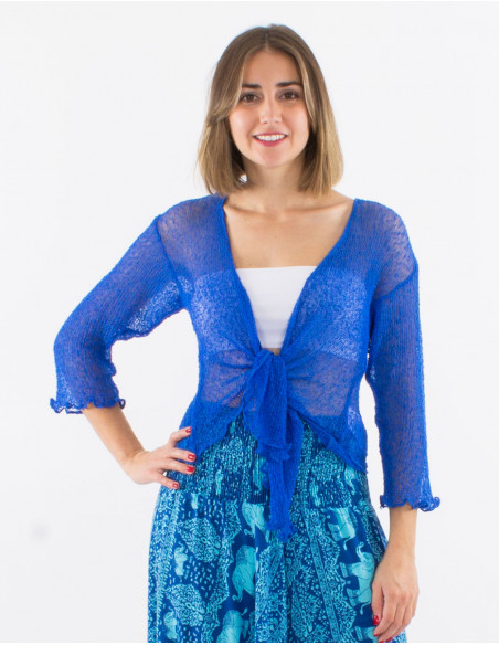 Chaqueta malla poliester red fina