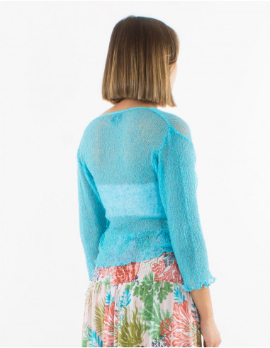 Chaqueta malla poliester red fina