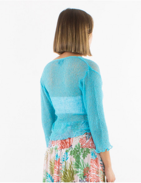 Chaqueta malla poliester red fina