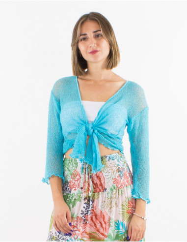 Chaqueta malla poliester red fina