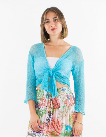 Chaqueta malla poliester red fina