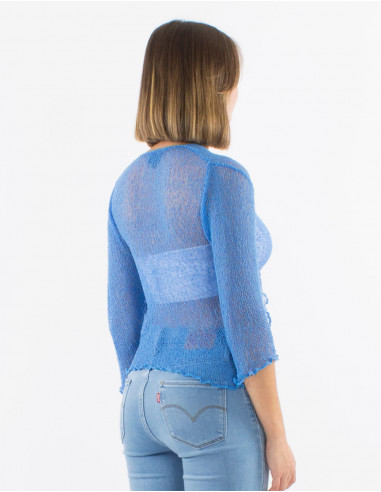 Chaqueta malla poliester red fina