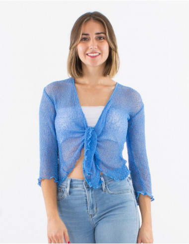 Chaqueta malla poliester red fina