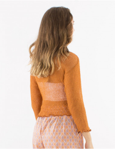 Chaqueta malla poliester red fina