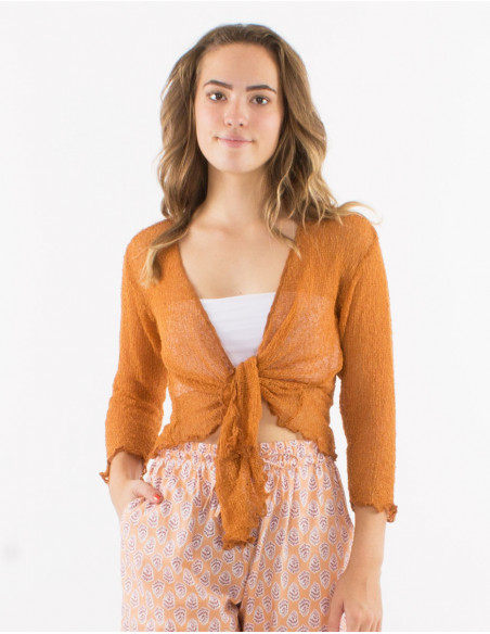 Chaqueta malla poliester red fina