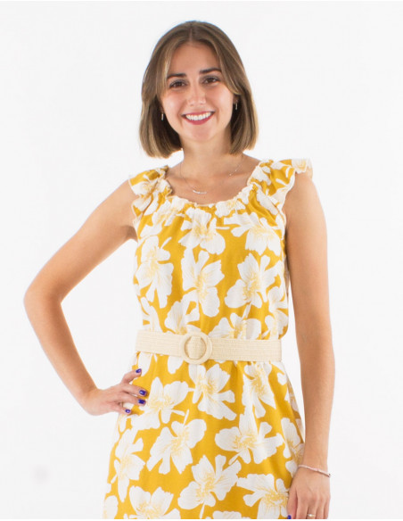 Cinturón trenzado de polipropileno con hebilla redonda