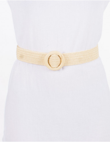 Cinturón trenzado de polipropileno con hebilla...