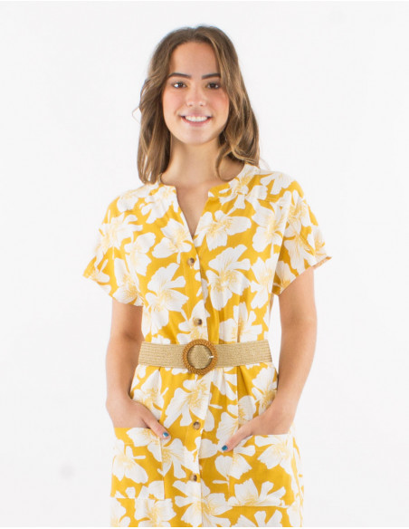 Cinturón trenzado de polipropileno con hebilla redonda