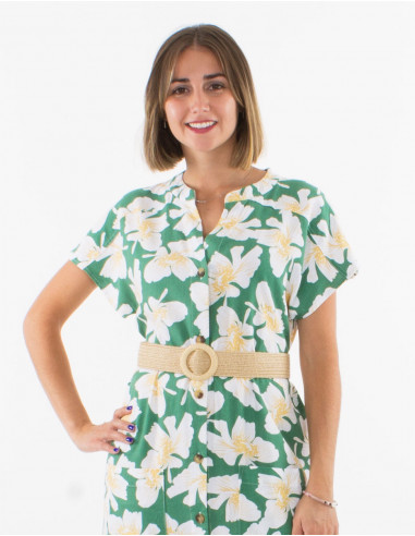 Cinturón trenzado de polipropileno con hebilla...