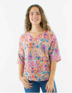 Blusa poliester cuello v... 2