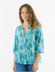 Blusa viscosa con botones... 2