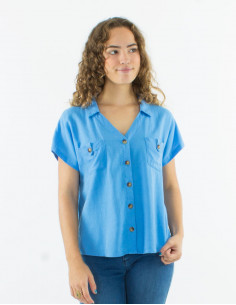 Blusa 54% lino 46% viscosa... 2