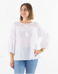 Blusa algodon bordado... 2