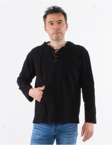 Camisa hombre algodon con capucha
