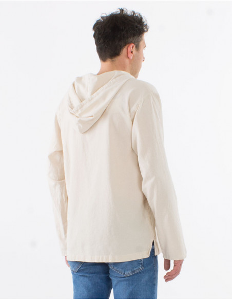 Camisa hombre algodon con capucha