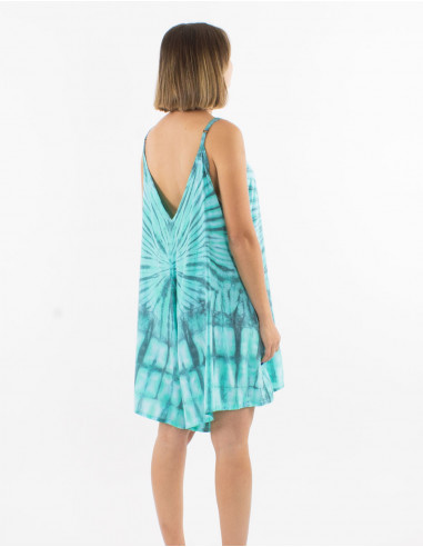 Mono corto viscosa tie and dye