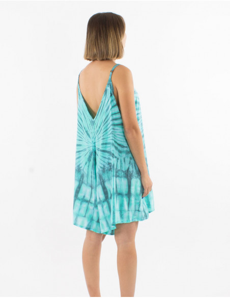 Mono corto viscosa tie and dye