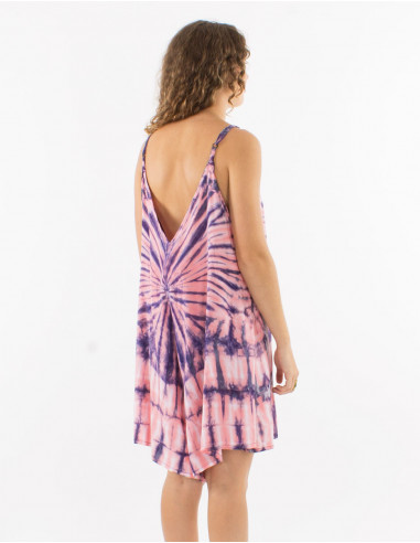 Mono corto viscosa tie and dye