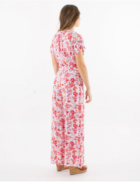 Combi largo viscosa mangas cortas estampado indio