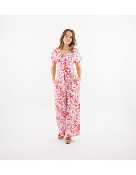 Combi largo viscosa mangas cortas estampado indio