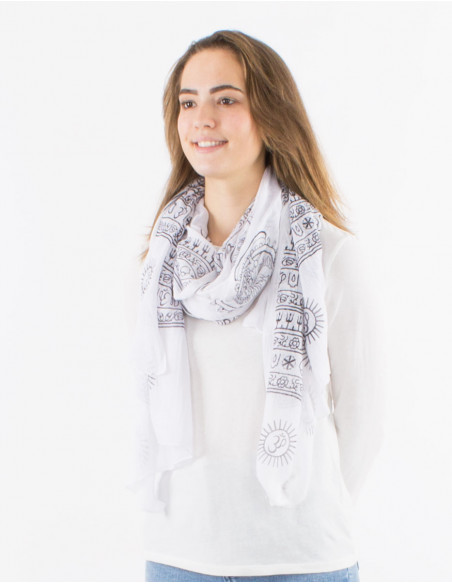 Bufanda benares viscosa estampado