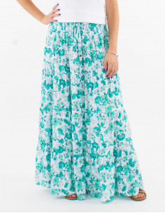 Falda larga viscosa con... 2