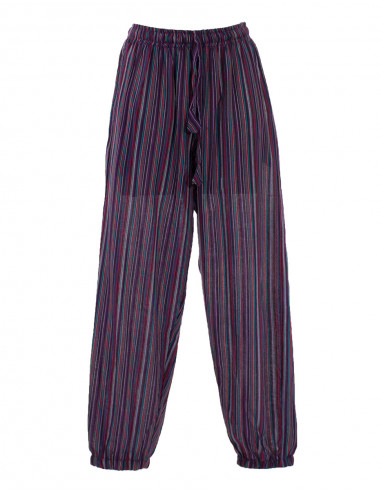 Pantalon algodon raya mixto cintura elastica 2...