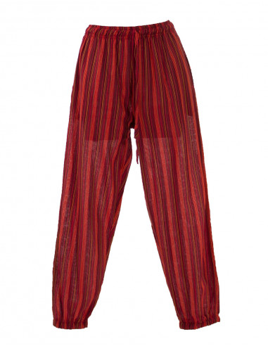 Pantalon algodon raya mixto cintura elastica 2...