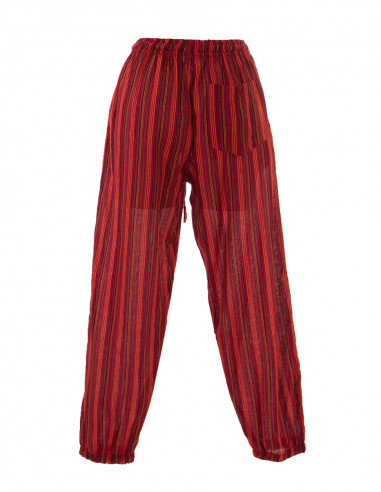 Pantalon algodon raya mixto cintura elastica 2...