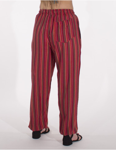 Pantalon algodon raya mixto cintura elastica 2...