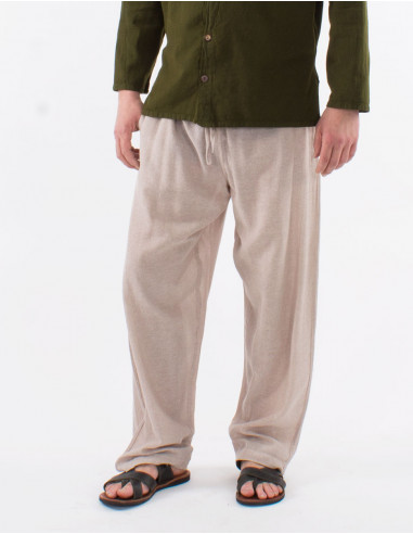 Pantalon algodon natural aladin nepal