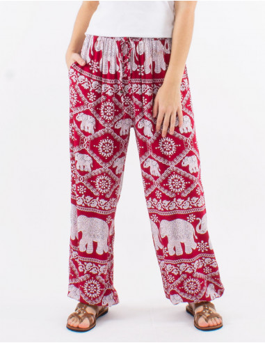 Pantalon viscosa thai elefante aladin 