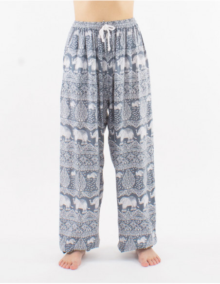 Pantalon viscosa elefante aladin estampado bali trunk