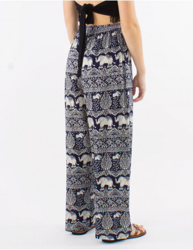 Pantalon viscosa elefante aladin estampado bali...