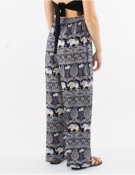 Pantalon viscosa elefante aladin estampado bali trunk