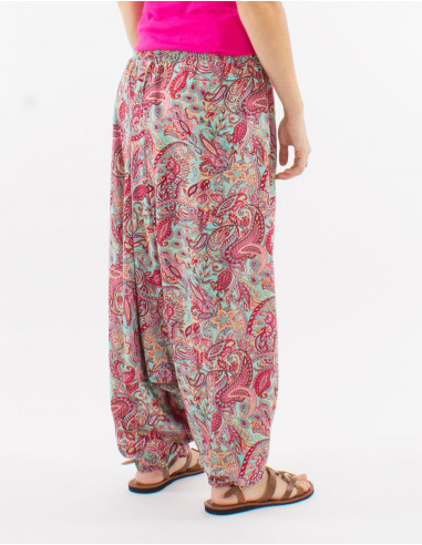 Sarouel poliester 3 en 1 estampado road dorado