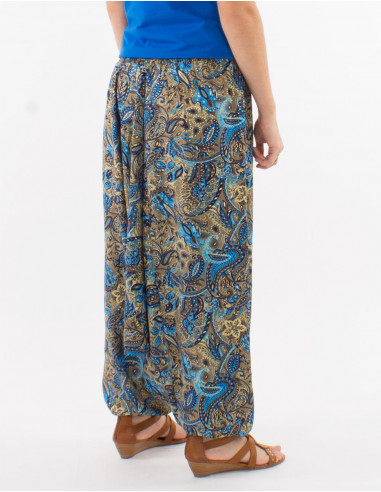 Sarouel poliester 3 en 1 estampado road dorado