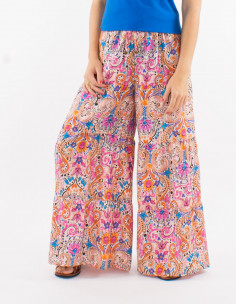 Pantalon ancho poliester...