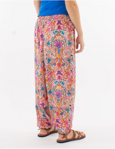 Sarouel poliester 3 en 1 estampado acuarela