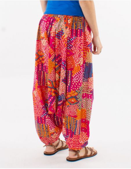 Sarouel algodon 3 en 1 estampado etnico