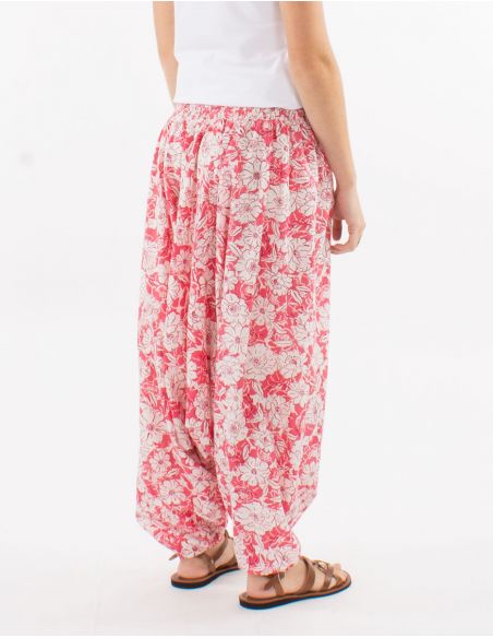 Sarouel algodon 3 en 1 estampado anemona