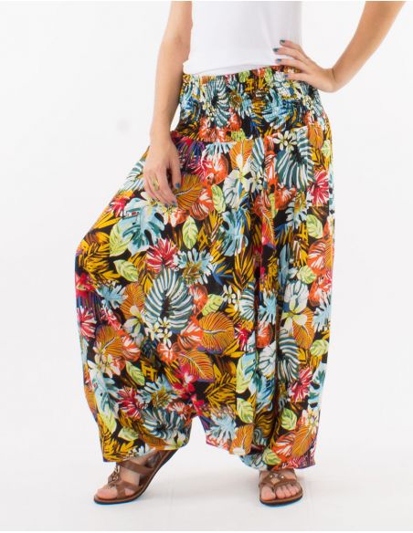 Sarouel viscosa 3 en 1 estampado jungla