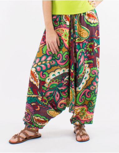 Sarouel viscosa 3 en 1 estampado antalya