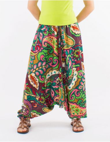 Sarouel viscosa 3 en 1 estampado antalya