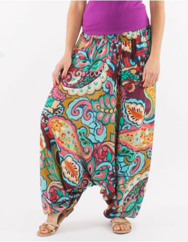 Sarouel viscosa 3 en 1 estampado antalya