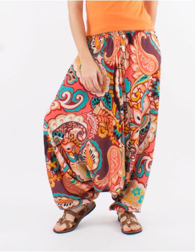 Sarouel viscosa 3 en 1 estampado antalya